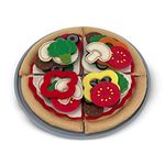 Melissa & Doug Felt Play Food Pizza Set, 29 x 29 x 3 cm