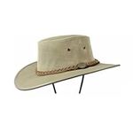 Barmah Canvas Cooler Drover Hat wit