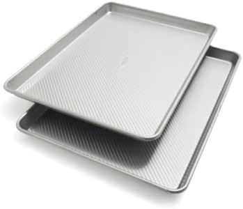 Sur La Table Platinum Pro Half Sheet Pans, 17.25" x 12.25", Set of 2, Silver