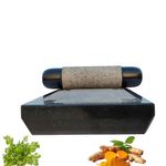 Neolithic Pure Granite Ammikallu -Traditional Hand Grinder|Sil batta|12 Inch Big Size|Heavy Duty-12.5 kg