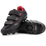 Tommaso Pista All Purpose Ready to Ride Indoor Cycling Shoes Women Bundle - Comfortable, Breathable Indoor Cycling Shoes Women Indoor Cycling Cleats - Look Delta & SPD Compatible, Black/Red + Spd, 11