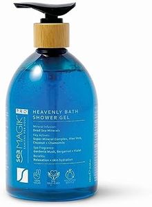 Sea Magik - Vegan Body Wash with Dead Sea Salt, Refreshing and Cleansing Gel and Bath Soak, Allergen Free, for All Skin Types, Hydrating, Soothes Psoriasis and Eczema, Cruelty Free (490ml)