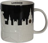 Starbucks London City Collection Black Relief Ceramic Coffee Mug