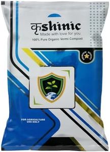 Krishnic Vermicompost for Plants (20Kg) Compost for Plants Home Garden | Fertilizer for Home Gardening | Organic Manure Natural | Booster for Flowering Plants | Vermicompost (Pack of 2-5Kg Each)