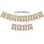 Pre-Strung Congrats Grad Banner - N