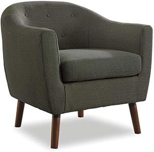 Homelegance Fabric Barrel Chair, Sage Gray