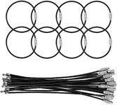 25 Pack Wire Keychain Cable,5.9 Inc