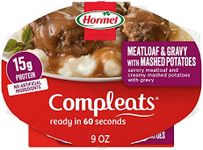 HORMEL COMPLEATS Meatloaf & Gravy With Mashed Potatoes Microwave Tray, 9 oz. (6 Pack)