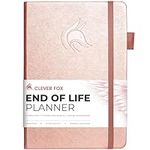 Clever Fox End of Life Planner – Final Arrangements Organizer for Beneficiary, Will Preparation, Last Wishes & Funeral Planning, A5 (Rose Gold)