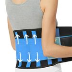 LIKEYES Back Support, Back Brace, The Only Certified Medical Grade Adjustable Back Support Belt, Lumbar Support Belt, Sciatica Belt, Lower Back Support for Men & Women, Back Braces for Lower Back Pain