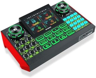 G9 Gaming Audio Mixer，Podcast Equipment Live Sound Card for Streaming，Audio Interface DJ Mixer Sound Card/Board Condenser Microphone for Tiktok Gaming Video Content Creator Kit.