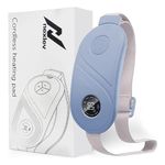 NexLev Cordless Electric Heating Pad| Period Cramp & Back Pain Relief Massager | 6 modes| Upto 60° Heating |150 Minutes Run Time| Menstrual Cramp Relief| Type C Charging| Portable | Blue CM-01