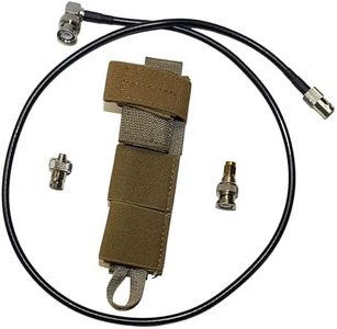 Tactical Antenna Relocation Kit – Enhanced Signal & Mobility – Chest Rig & Backpack Compatible – Durable, Lightweight & Weather-Resistant – Ideal for Military, Outdoor Use (Brown, 32" Cable)