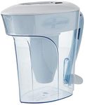 Zerowater KC52361 ZP-010 10 Cup Pitcher, 2.2 Pound, 18/8 Stainless Steel, 2.3 liters, Blue and White