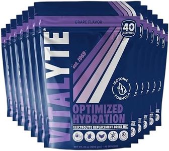 Vitalyte Electrolyte Powder Drink Mix, Isotonic Electrolyte Hydration Mix, Bulk Case Pack (12 Pack, Grape)