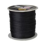 Angel Malone ® Approx 10m Bundle of 1mm Quality Rattail Satin Cord - GR8 4 KUMIHIMO - 17 Colours Jewellery Making Findings - UK SELLER (Black)