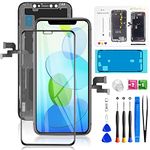 Mobkitfp for iPhone X Screen 5.8 inch, LCD Display Digitier with 3D Touch & Face ID for A1865/A1901/A1902 with Tools+Waterproof Adhesive+Screen Protector