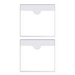 Fofuyim 2pcs Car Tax Disc Holder, Self Adhesive Car Tax Disc Case, Clear Permit Holder for Windscreen