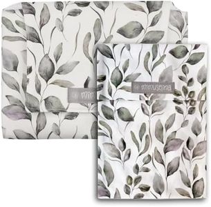 MIMUSELINA | Pack 2 pcs - Cambiador bebe portátil + Pañaleras para bebes | Cambiador plegable a juego con porta pañales | Bolsa cambiador impermeable con porta pañales y toallitas | Botanic