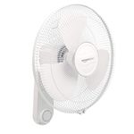 AmazonBasics High Speed 55 Watt Wall Fan for Cooling with Automatic Oscillation (400 MM), White