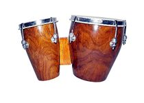 Hand Made Natural Finish Wooden Bango Drum Set