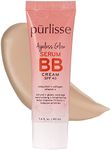 purlisse Ageless Glow Serum BB Cream SPF 40 : Clean & Cruelty-Free, Full & Flawless Coverage, Hydrates with Collagen | Light 1.4oz