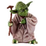 Wowheads Yoda Figurine Standing Polystone Natural Color Figurines (Size 4 x 5 x 8.5 inch)