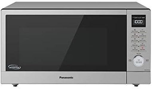 Panasonic 44L 1100W Cyclonic Inverter Microwave Oven, Stainless Steel (NN-SD79LSQPQ), Stainless Steel & Black