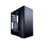 Fractal Design Define C Tempered Glass - Compact Mid Tower Computer Case - ATX - High Airflow And Silent Computing with ModuVent Technology - 2x 120mm Silent Fans included - PSU Shroud - Black TG