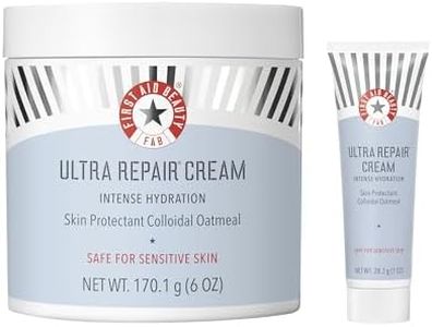 First Aid Beauty - Ultra Repair Cream, Intense Hydration Whipped Colloidal Oatmeal, Clinically Proven to Strengthen Skin Barrier in 7 Days & Helps Relieve Eczema, Luxury Moisturizer, 6 oz + Bonus, 2ct