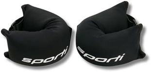 Sporti 3lbs Fitness Wrist Weights - Water Ankle Weights for Aqua Belt Pool Exercise, Comfortable Aquatic Weights - Black - 3 lb