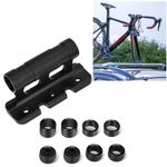 Bike Fork Mount, Bicycle Fork Mount Truck Block, Bike Car Roof Rack Carrier, Quick Release Thru Axle Fitments, 8 Removable Fittings M100×5/100×12/100×15/110×15mm, Travel Transporting Bicycle