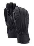 Burton Women's Insulated, Warm, and Waterproof Profile Under Gloves with Touchscreen, True Black, Large