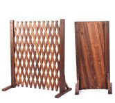 GOOFCXO Expandable Trellis Garden Fence Wood Expandable Fence 2 PCS Telescopic Fence Expandable Freestanding Wood Garden Trellis Fence for Home Yard Garden Outdoor Decorative