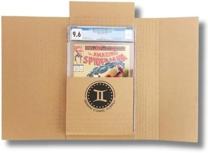 Gemini Wrap Mailer Comic Shipping Boxes - 100ct | Holds 15 Comics, 3 Graded Slabs, 10 Toploader Comics, 8 Magazines | Premium Customizable Gemini Mailers for Comic Books, Manga, Literature Mailers etc