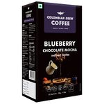 Colombian Brew Blueberry Chocolate Mocha Instant Coffee, No Sugar Vegan, 50g