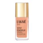 LAKMÉ 9 To 5 Primer + Matte Perfect Cover Liquid Foundation, Full Coverage, Has A Built-In Primer For Poreless, Long Lasting Makeup, Cool Ivory, 25Ml, All Skin Type