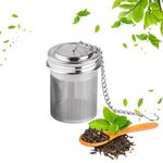 Tea Infuser, Tea Infusers for Loose Tea Stainless Steel Tea Strainer, Loose Leaf Tea Steeper with Extended Chain Hook for Brew Tea, Spices and Seasonings (Tea Infuser)