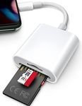 SD Card Reader for iPhone iPad, ChiaoPio Memory Card Viewer, SD Card Reader Adapter for SD/MicroSD, No App Required, Plug and Play