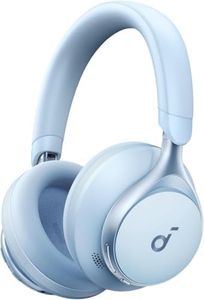 soundcore by Anker, Space One, Adaptive Active Noise Cancelling Headphones, 2X Stronger Human Voice Reduction, 40H ANC Playtime, App Control, LDAC Hi-Res Wireless Audio, Comfortable Fit, Bluetooth 5.3