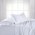 Royal Hotel ABRIPEDIC Bamboo Sheets, 600 Thread Count, Silky Soft Sheets 100% Viscose from Bamboo Sheet Set, Queen, White