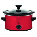 Nesco SC-150R 1.5-Quart Oval Slow Cooker (Metallic Red)