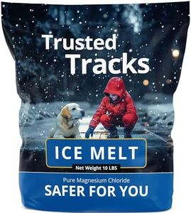 Ice Melt, Pet Safe Ice Melt, 10 LBS Premium Snow Melter, Pure Magnesium Chloride, Safer for Pets, Concrete, Effective to -35 F, 10 lb