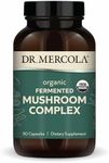 Dr. Mercola, Fermented Mushroom Complex Dietary Supplement, 30 Servings (90 Capsules), Supports Immune Health and Digestive Health Non GMO, Soy Free, Gluten Free
