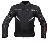 Biking Brotherhood Men's Ladakh All Season Textile Riding Jacket (Black_X Large)