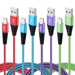 Bynccea USB C Charger Cable 3m 4-Pack Type C Cable, Nylon Braided USB A to USB-C Phone Charger Cable Fast Charging Compatible with Samsung Galaxy S10 S9 S8 Note 10 9 Pixel LG V30