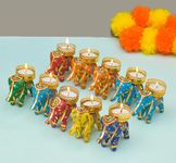 Pride Store Elephant Tealight Candles for Diwali Decoration, Christmas, Birthday, Party, Room, Office, Carnival Decorative Candles (Pack of 10)