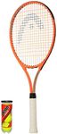 HEAD Radical Adult Tennis Racket inc Protective Cover & 3 Tennis Balls - Grip Size L1