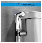 CLINTON (Acrylonitrile Butadiene Styrene) Health Faucet Set for Bathroom, Hand Jet Spray Gun for Toilet, Handshower for Toilet with Flexible 1 Mtr Hose Pipe and Wall Hook (Aris)