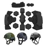 Helmet Padding Kit, Universal Memory Foam Pad Helmet Replacement Foam Padding Kits Bicycle Accessories Mats for ACH, for MICH, for Team Wendy, for FMA and for EXF Helmets, (Black)